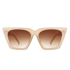Flarebit - Women Cat Eye Retro Oversize Fashion Square Sunglasses