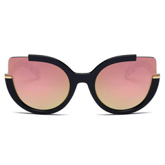 LENOX | Women Cut Out Round Cat Eye Fashion Style Vogue Sunglasses