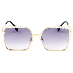 CHICO | Luxury Fashion Oversized Square Metal Frame Bubbles Sunglasses